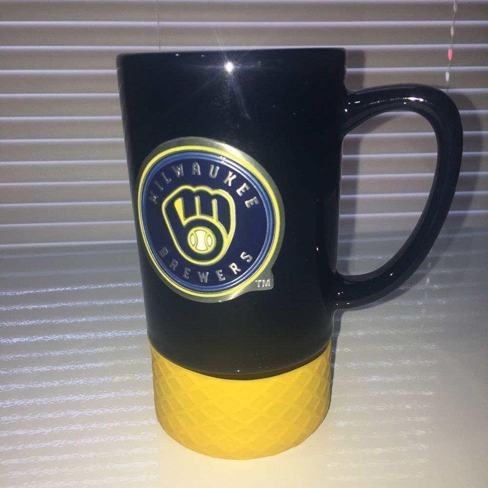 Milwaukee Brewers Official Merch Mug w/Pewter logo